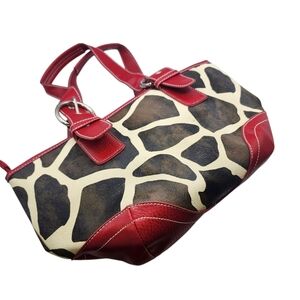 Giraffe Print Womens Medium Shoulder Bag‎